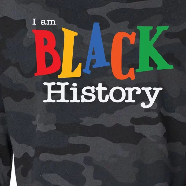 Black History Month I Am Black History Cropped Pullover Crew