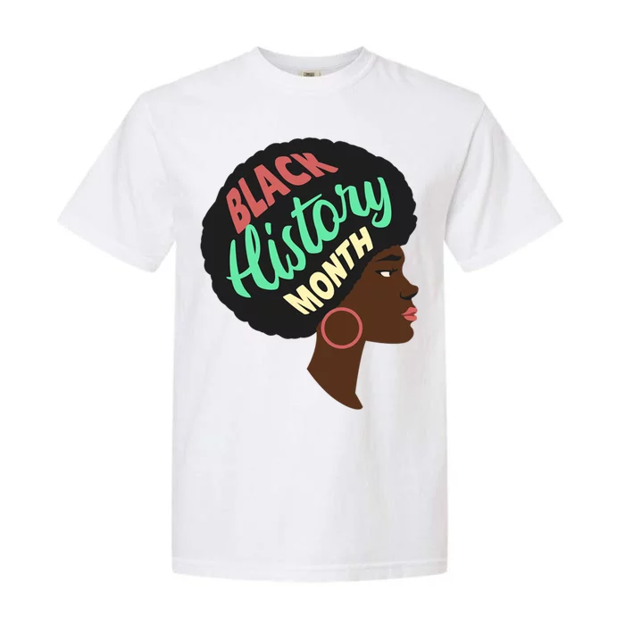 Black History Month Female African American Garment-Dyed Heavyweight T-Shirt