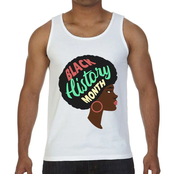 Black History Month Female African American Comfort Colors® Tank Top