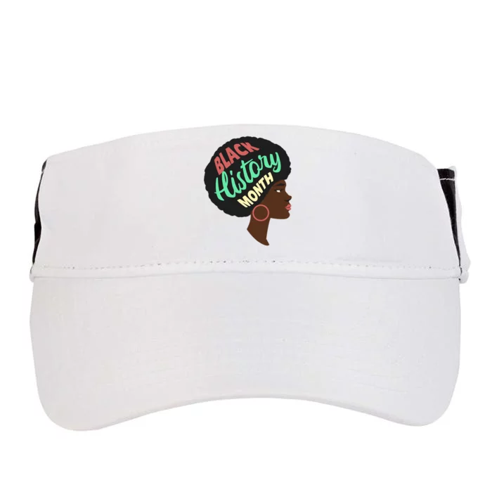 Black History Month Female African American Adult Drive Performance Visor