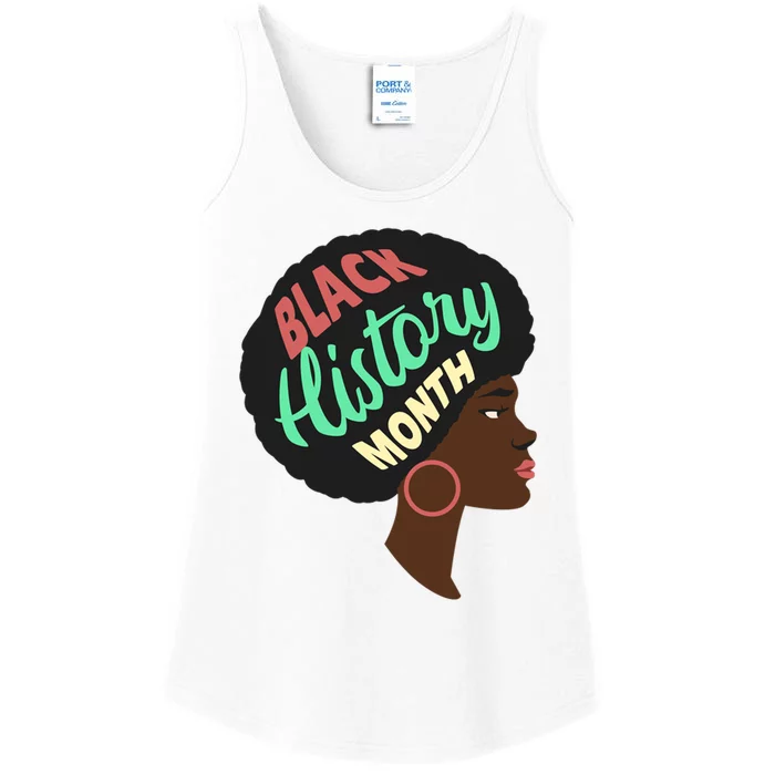 Black History Month Female African American Ladies Essential Tank