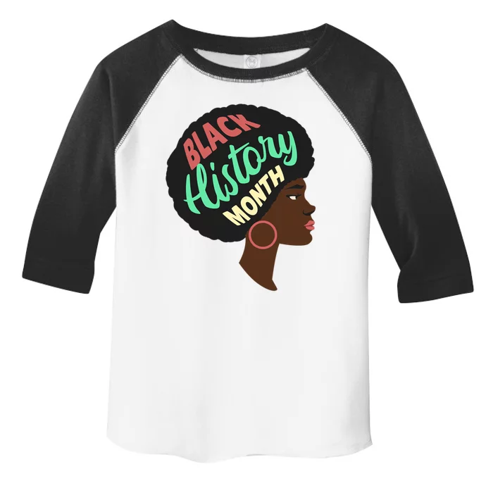 Black History Month Female African American Toddler Fine Jersey T-Shirt