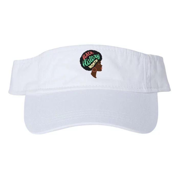 Black History Month Female African American Valucap Bio-Washed Visor