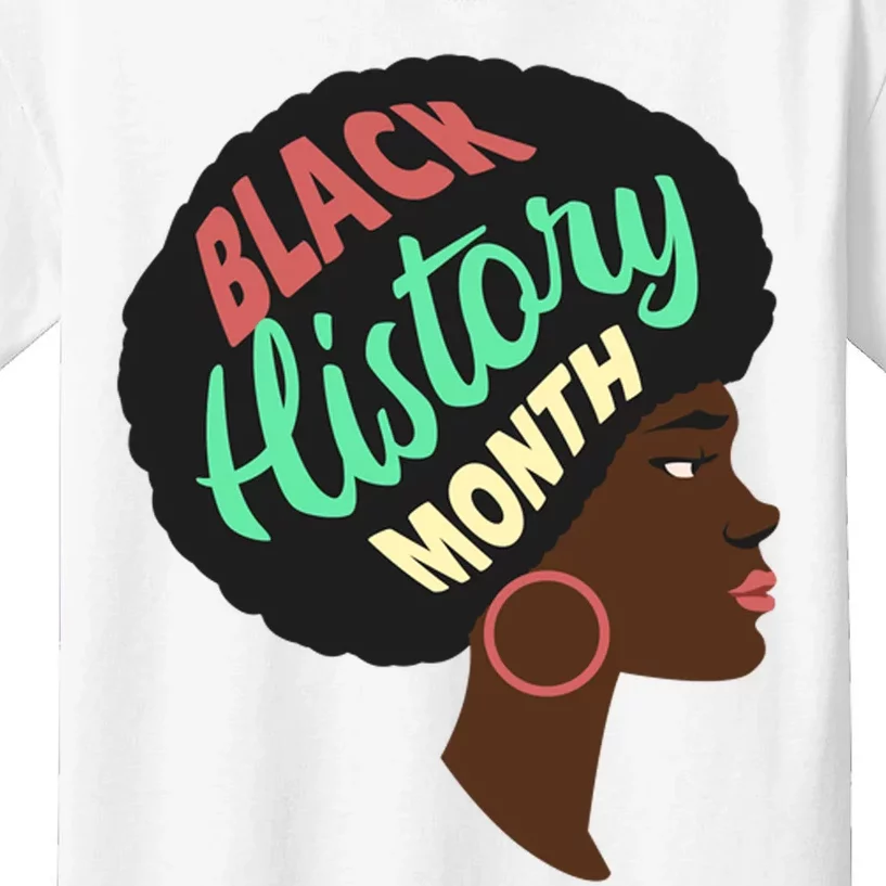 Black History Month Female African American Kids T-Shirt