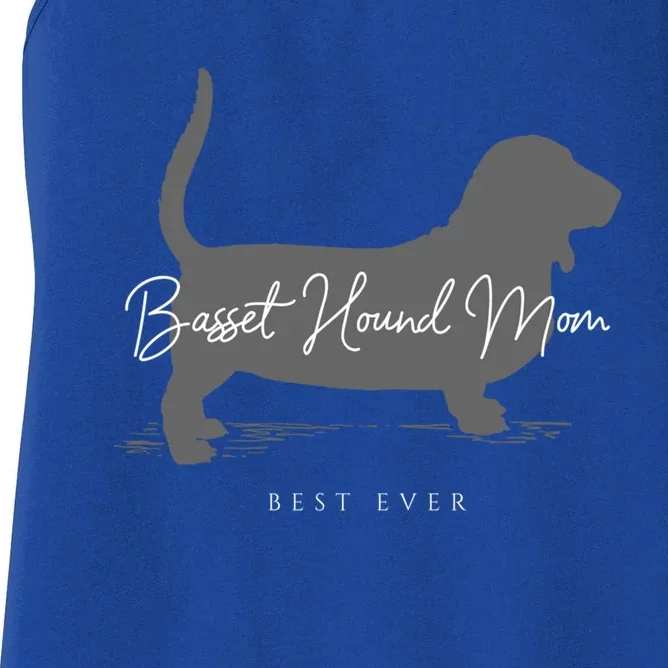 Basset Hound Mom Gift Women's Racerback Tank