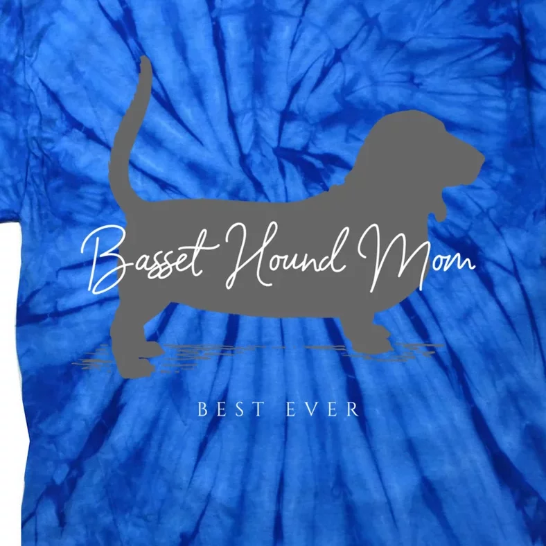 Basset Hound Mom Gift Tie-Dye T-Shirt