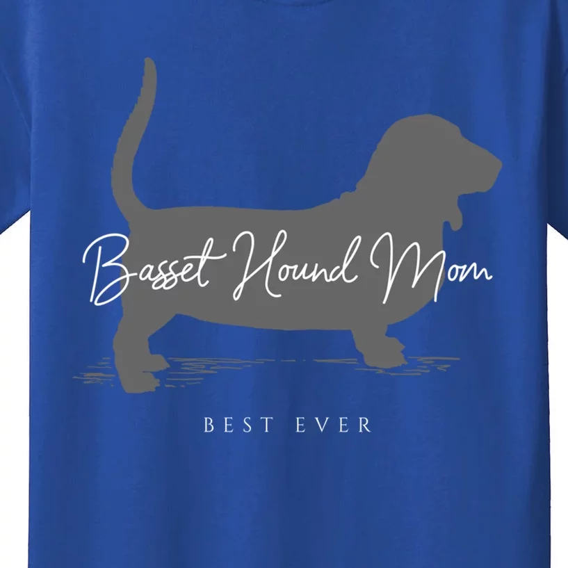 Basset Hound Mom Gift Kids T-Shirt