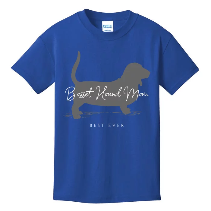 Basset Hound Mom Gift Kids T-Shirt