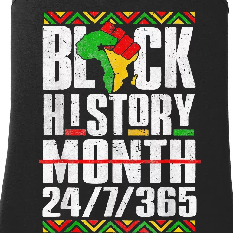 Black History Month 247365 Melanin African Black Power Ladies Essential Tank