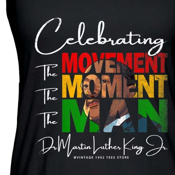 Black History Month Martin Have Dream Luther King Day Ladies Essential Flowy Tank