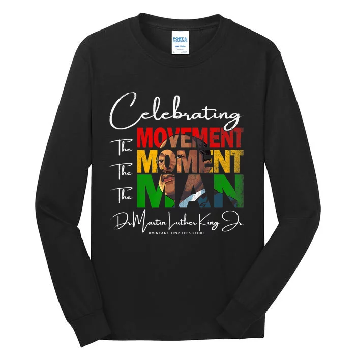 Black History Month Martin Have Dream Luther King Day Tall Long Sleeve T-Shirt