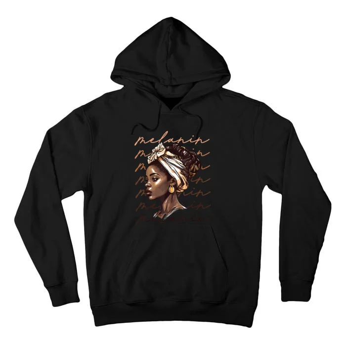 Black History Month African American Black Melanin Queen Tall Hoodie