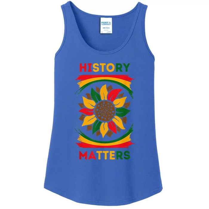 Black History Month African American History Matters Ladies Essential Tank