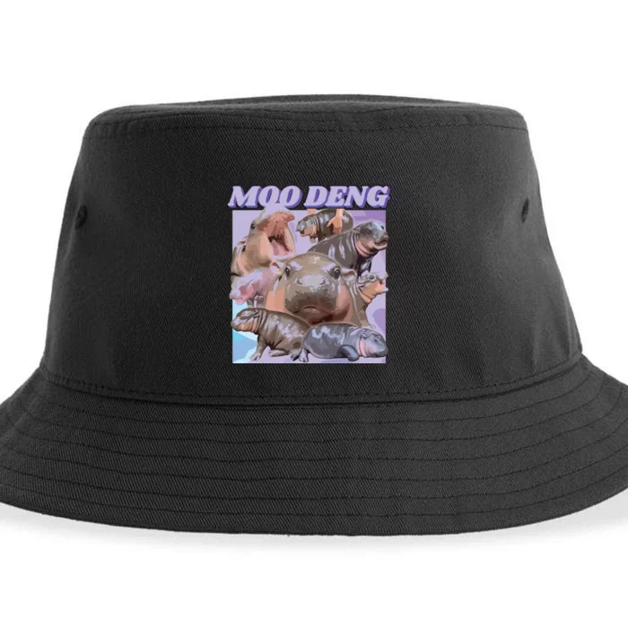 Baby Hippo Moo Deng Sustainable Bucket Hat