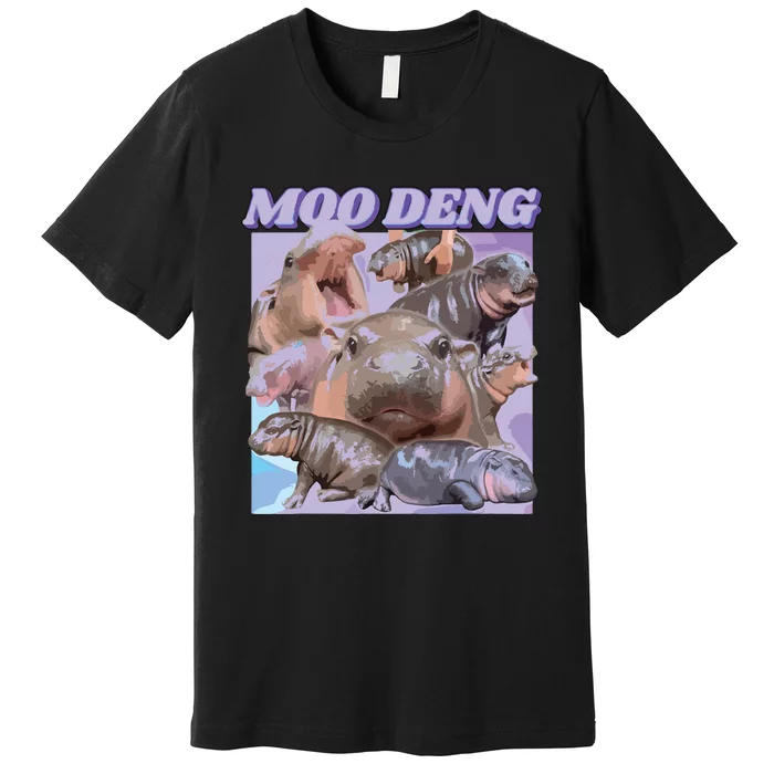 Baby Hippo Moo Deng Premium T-Shirt