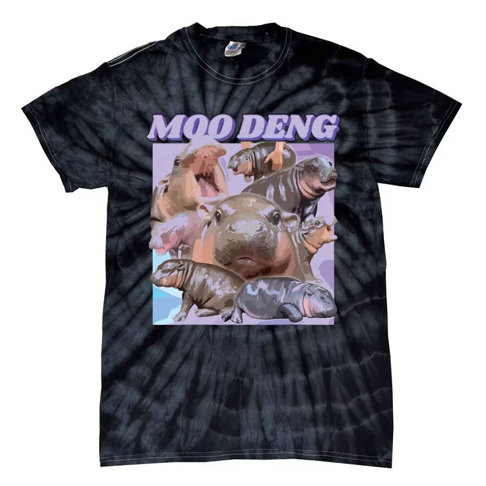 Baby Hippo Moo Deng Tie-Dye T-Shirt