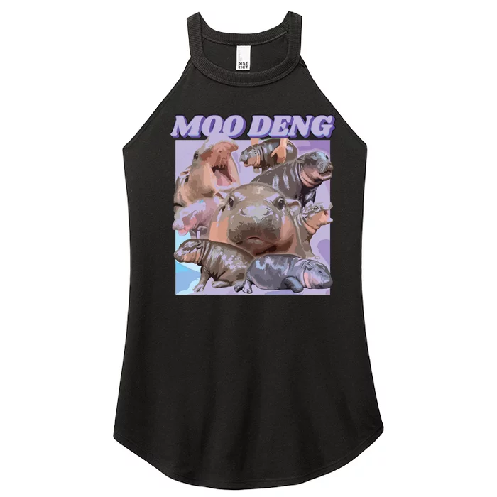 Baby Hippo Moo Deng Women’s Perfect Tri Rocker Tank