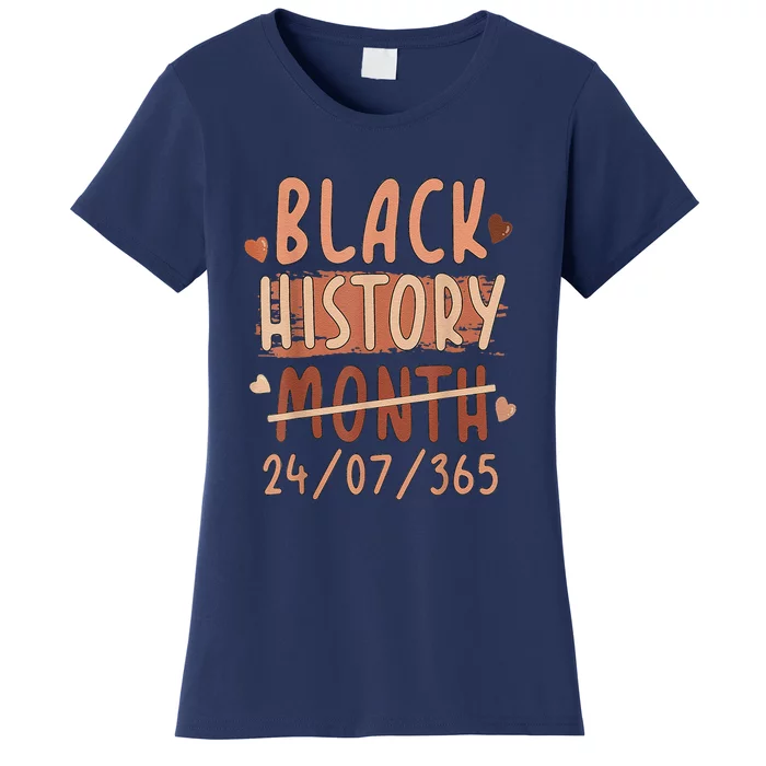 Black History Month Afro Melanin Black Women Afro American Women's T-Shirt