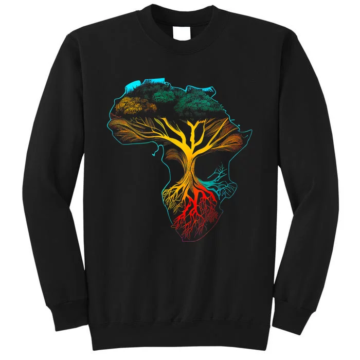 Black History Month African American Ancestors' Roots Tall Sweatshirt