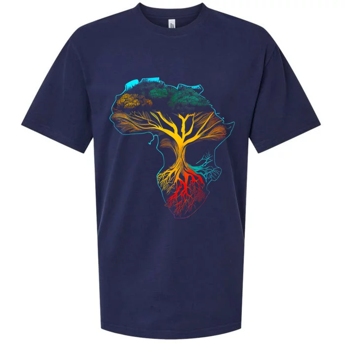 Black History Month African American Ancestors' Roots Sueded Cloud Jersey T-Shirt