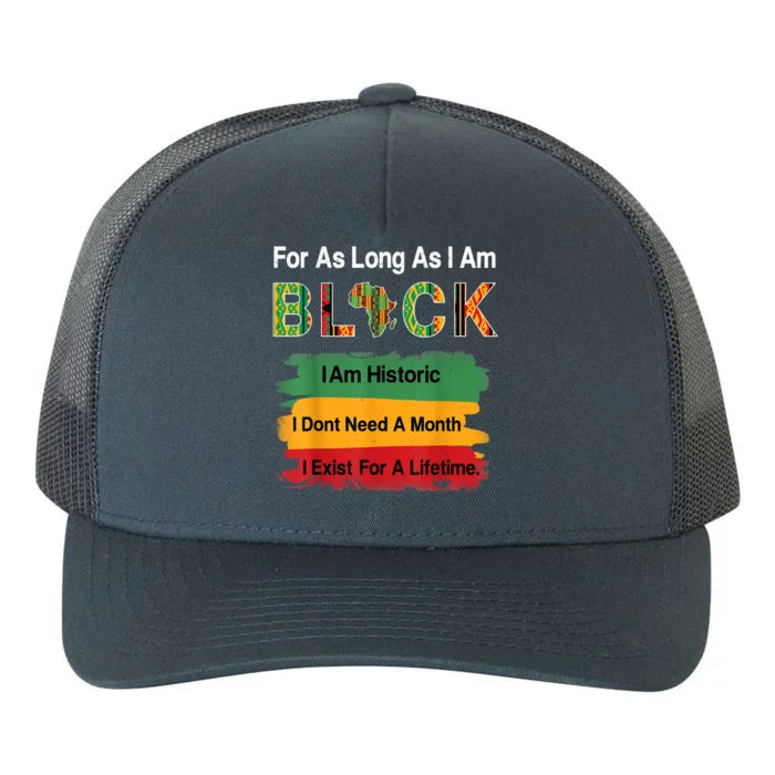 Black History Month Africa Map Kente Cloth Yupoong Adult 5-Panel Trucker Hat