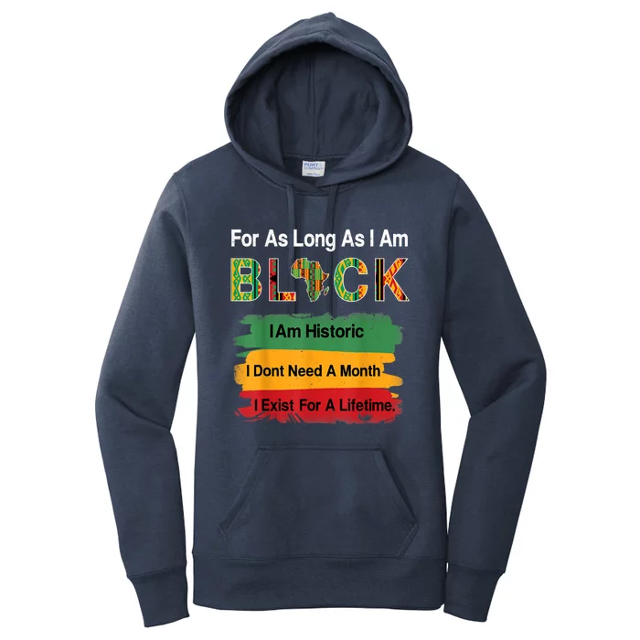 Black History Month Africa Map Kente Cloth Women's Pullover Hoodie