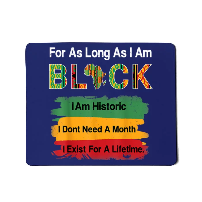 Black History Month Africa Map Kente Cloth Mousepad