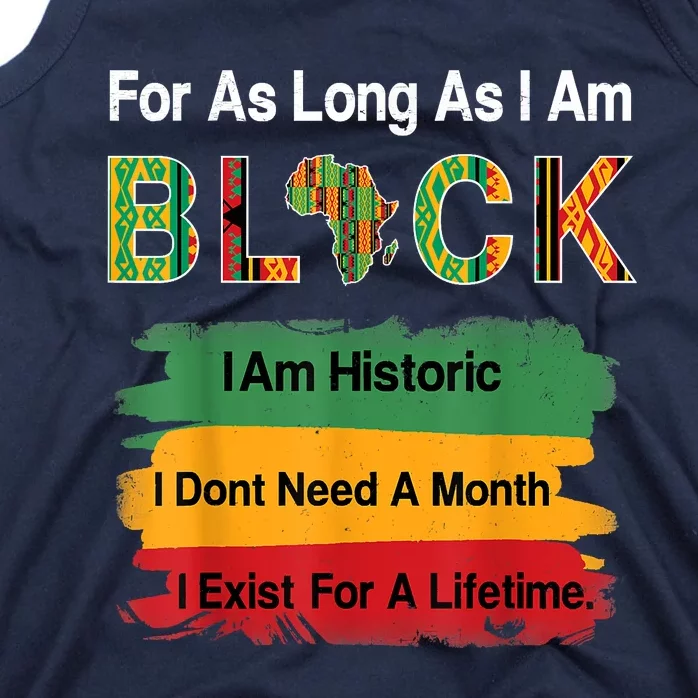 Black History Month Africa Map Kente Cloth Tank Top