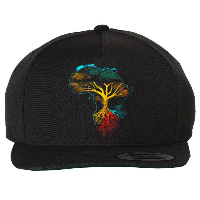 Black History Month African American Ancestors' Roots Wool Snapback Cap