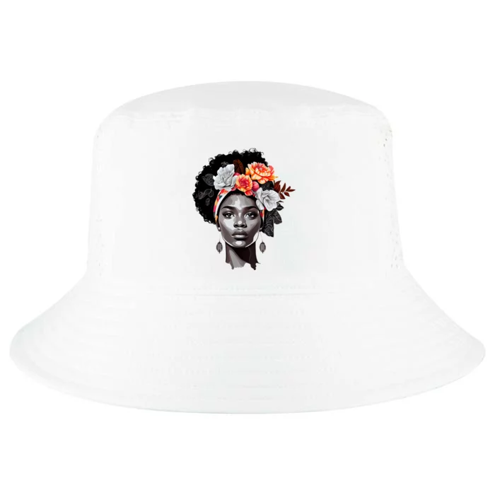 Black History Month Girl African Woman Afro America Cool Comfort Performance Bucket Hat