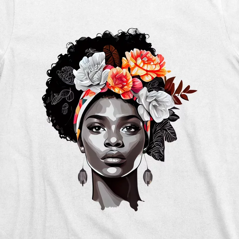 Black History Month Girl African Woman Afro America T-Shirt