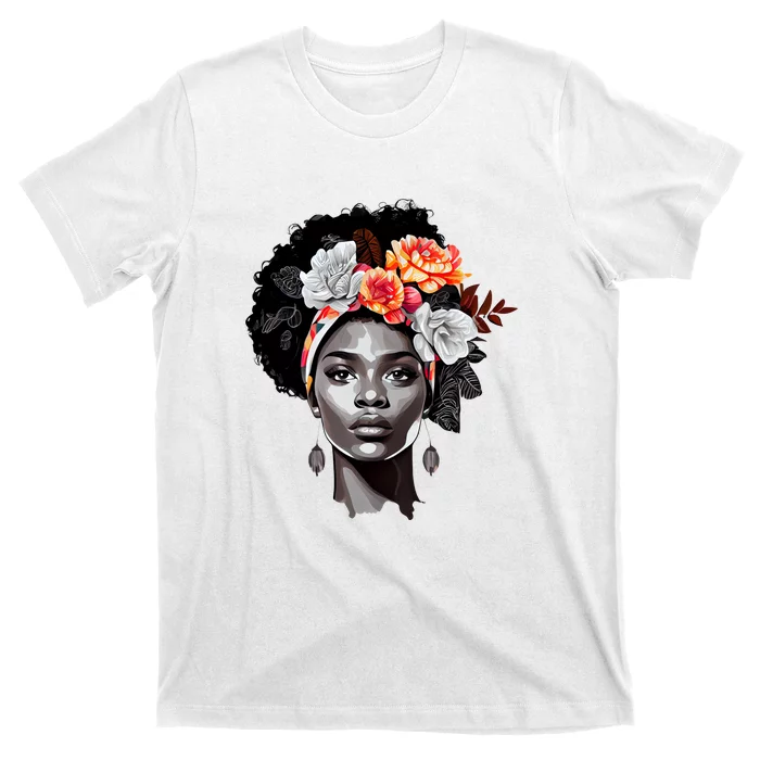 Black History Month Girl African Woman Afro America T-Shirt