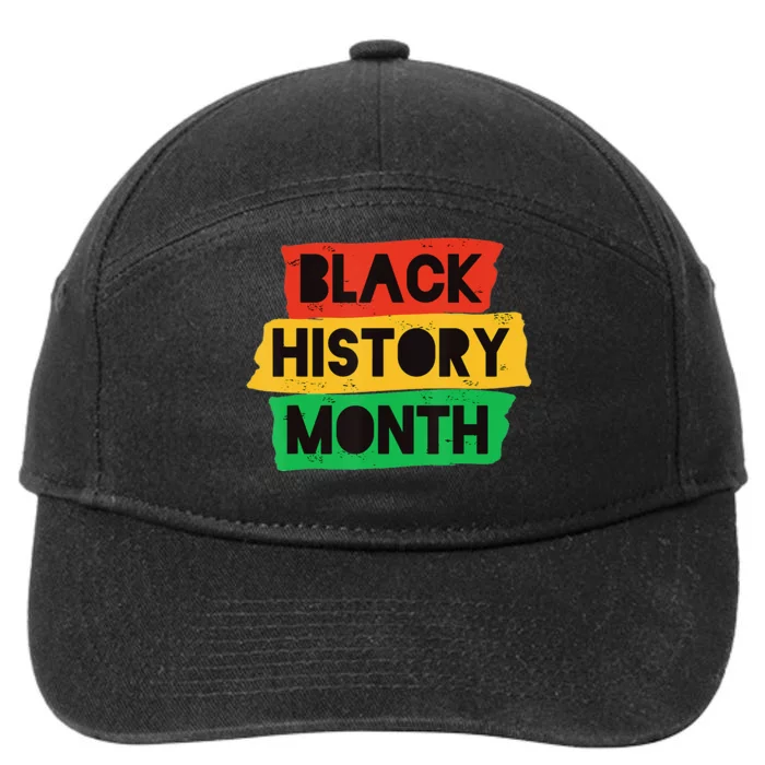 Black History Month African American Celebration 7-Panel Snapback Hat