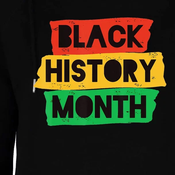 Black History Month African American Celebration Womens Funnel Neck Pullover Hood