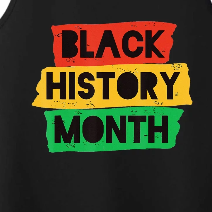 Black History Month African American Celebration Performance Tank