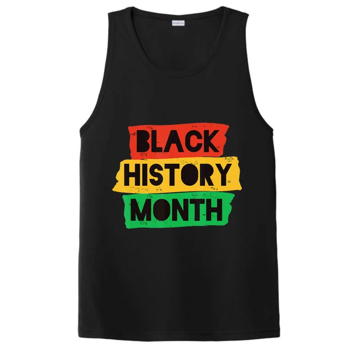 Black History Month African American Celebration Performance Tank