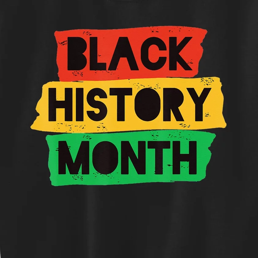 Black History Month African American Celebration Kids Sweatshirt