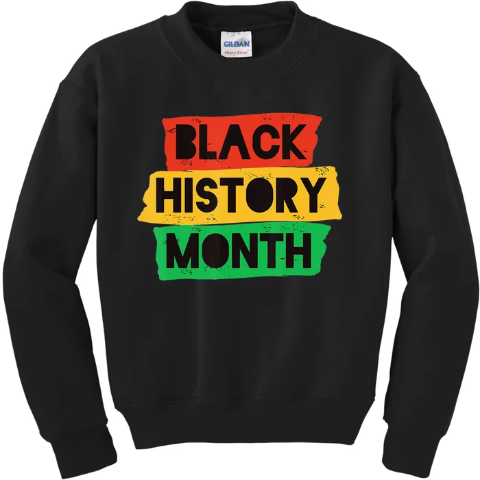 Black History Month African American Celebration Kids Sweatshirt