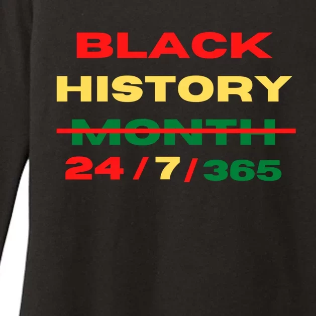 Black History Month Everyday 24/7/365 Gift Womens CVC Long Sleeve Shirt