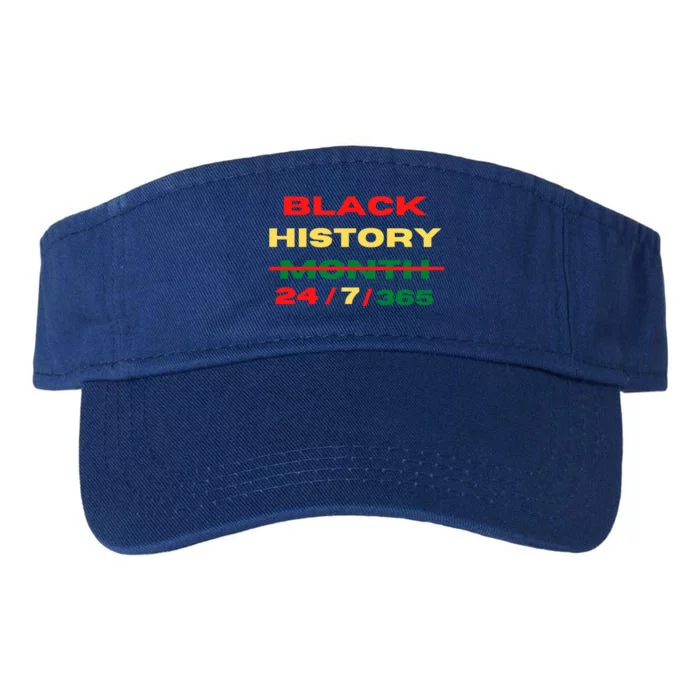 Black History Month Everyday 24/7/365 Gift Valucap Bio-Washed Visor