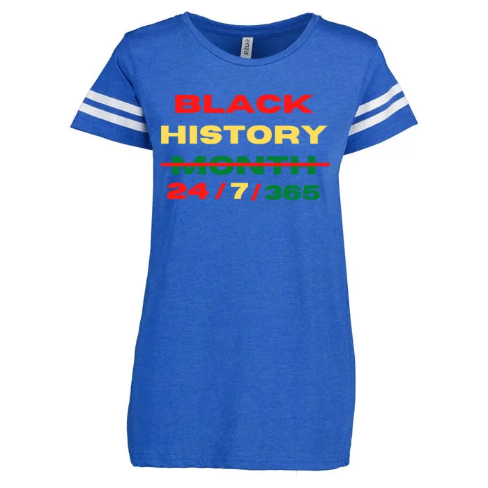 Black History Month Everyday 24/7/365 Gift Enza Ladies Jersey Football T-Shirt