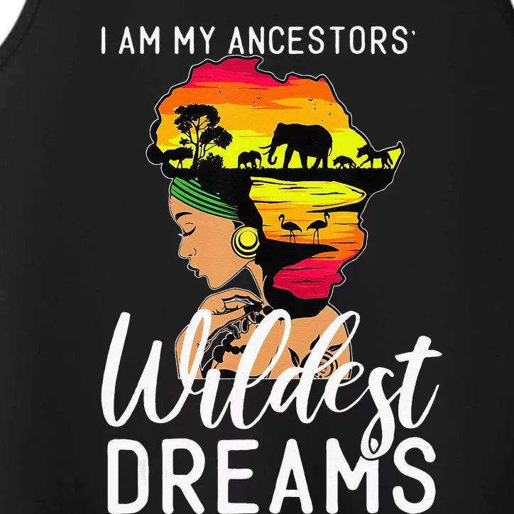 Black History Month African American Celebration Performance Tank