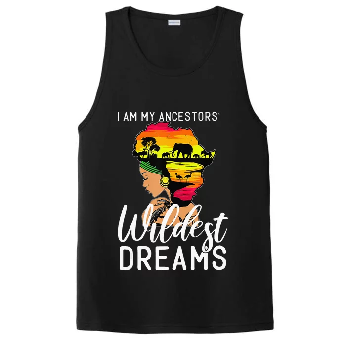 Black History Month African American Celebration Performance Tank