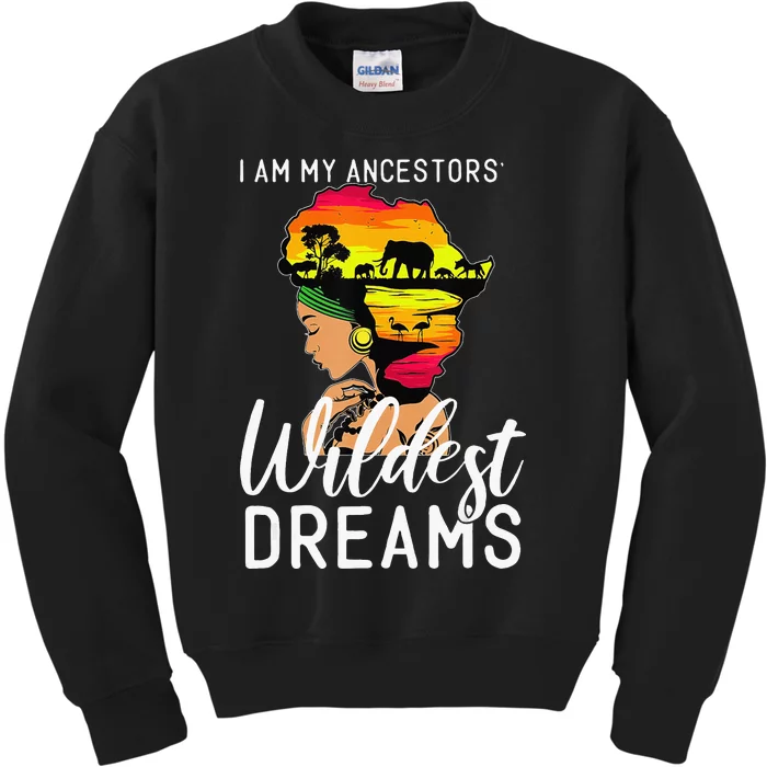 Black History Month African American Celebration Kids Sweatshirt