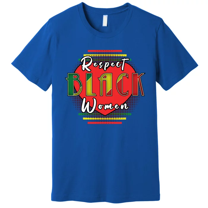 Black History Month Respect Black Trendy Graphic Gift Premium T-Shirt