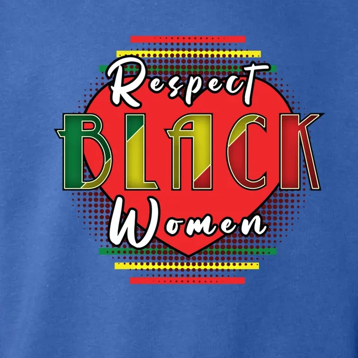 Black History Month Respect Black Trendy Graphic Gift Toddler Hoodie