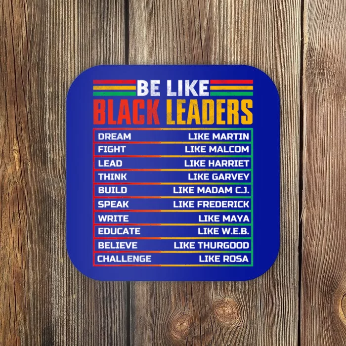 Black History Month Teachers Black Leaders Inventors Gift Coaster