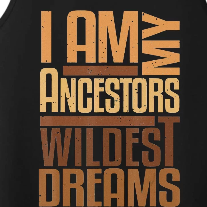 Black History Month African American Celebration Performance Tank