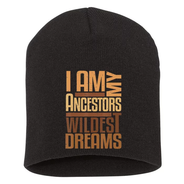 Black History Month African American Celebration Short Acrylic Beanie