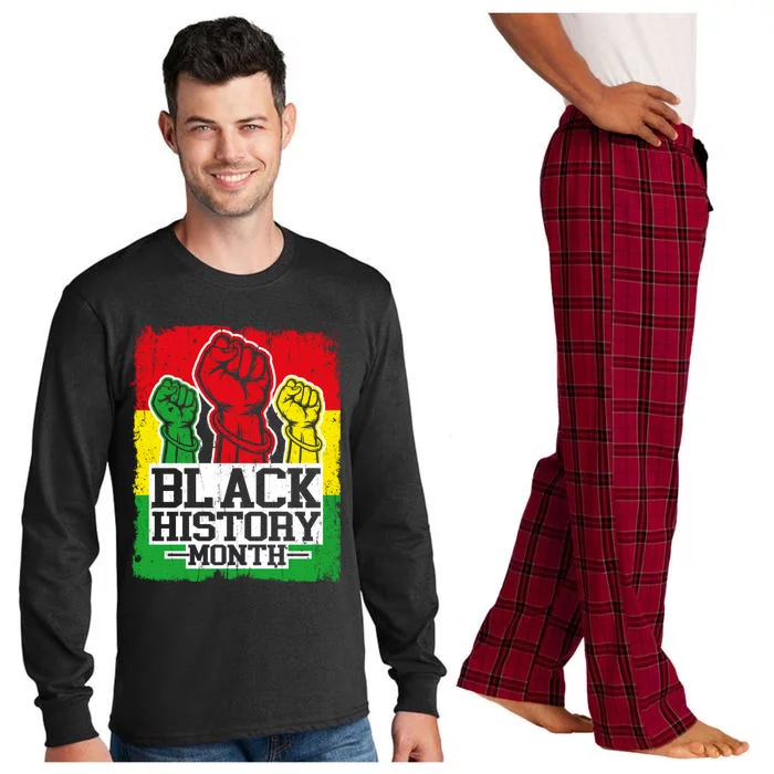 Black History Month Blm Juneteenth Melanin African Freedom Gift Long Sleeve Pajama Set